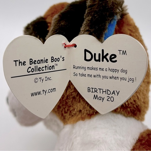 Ty Beanie Boos Collection HTF Duke the St. Bernard Dog Plush - Picture 2 of 7